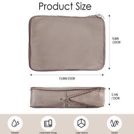 Travel Organizer Bag for Luggage – 10"x14" Zippered Packing Cube for Clothes, Toiletries & Laundry, Lightweight & Durable (Small)