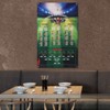 Football Game Wall Chart Portable Home Bar Office 2022 Soccer