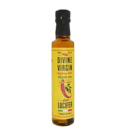 Saint Lucifer Divine Virgin Calabrian Chili Oil 8.5 oz-250 ML/Gluten Free, Sugar Free Cold Pressed Extra Virgin Olive Oil