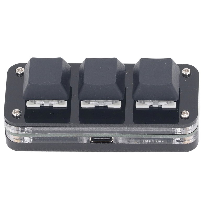 3 Key Mini Keypad Industrial USB Customized Blue Switch Programmable