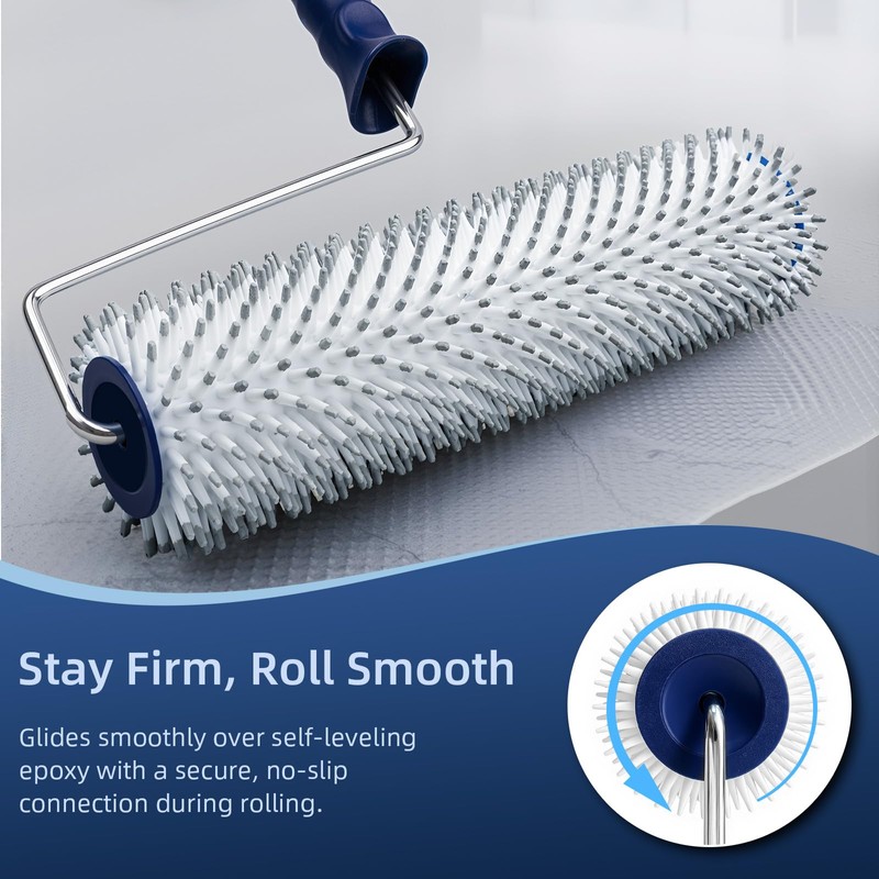Nichiyo 9" Spiked Roller for Self-Leveling Concrete & Epoxy