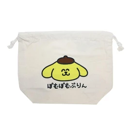 Pompompurin (Drawstring Bag) Gusseted Kinchaku Pouch/Oekaki x Sanrio Characters Sanrio