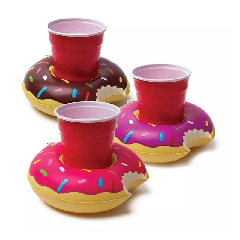Dolores 7porta Vasos Inflable Surtidos Alberca Palmera Flamingo Dona