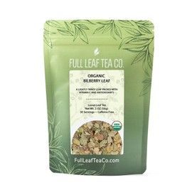 Organic Bilberry Leaf - 2 oz Bag (Approx. 30 Servings) | Full Leaf Tea Co.