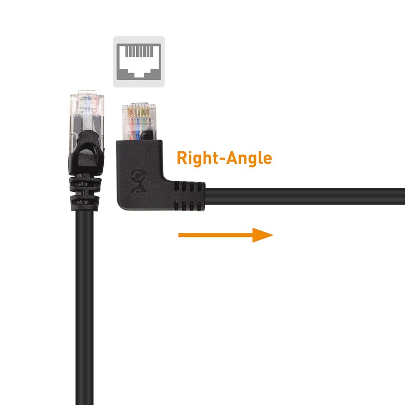 Paquete combinado Cable Matters Cable Ethernet en ángulo recto Cat
