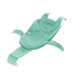Babybadenetzt Baby Badewanneneinsatz Sitz Babywannen - Neugeborene Dusche Mesh Verstellbar Bequeme Kleinkinder BadezubehöR Anti-Rutsch SitzfläChe Netztasche Badewannenablage HellgrüN 1 StüCk