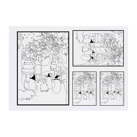 4 x 'The Coven' Temporary Tattoos - Water Resistant, Skin-Safe, Non-Toxic Transfers, Mixed Sizes (TO00083680)