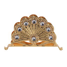 Golden Metal Napkin Holder Exquisite Light Luxury European Style Zinc Alloy Table Napkin Organizer for Kitchen Dinner Table Party Type 3