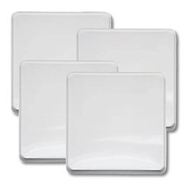 Range Kleen Stove Burner Covers – 4 White 9.5” Square Burner Covers for Electric Stove