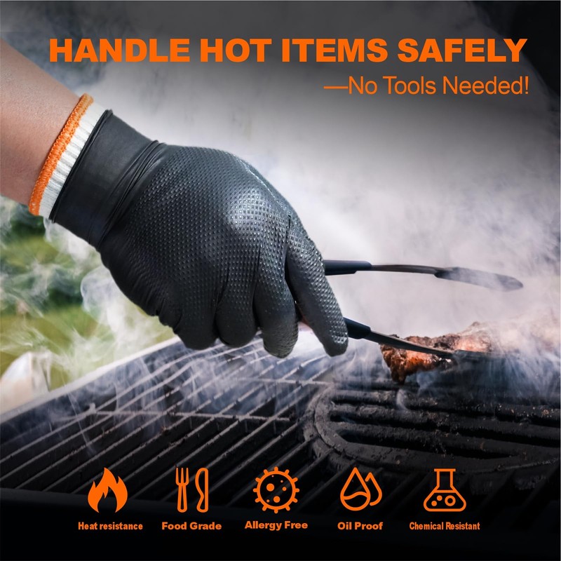 ANBOSON BBQ Gloves for Cooking Baking Grilling, 100 Count Disposable