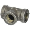 LDR 310 T-14 Tee, 1/4-Inch, Black Malleable Iron