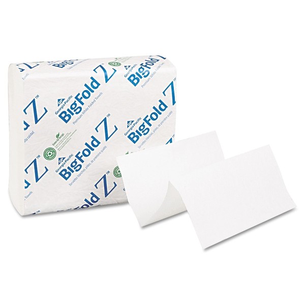 Georgia Pacific 20885 Bigfold Z C Fold Paper Towels, White