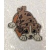 Australian Shepherd Dog Red Playful Teeny Tiny Flat Acrylic Stud