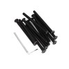 binifiMux 12pcs Black 1/4-20 x 2-3/4" Hex Socket Cap Screws