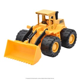 Mighty Wheels Steel Front Loader Truck Toy 7" - Free-wheeling Excavator Toy with Movable Scoop - Durable Steel and Plastic Digger Toys - Construction Toys for 3+ Year Old Boys and Girls