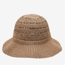 Hazzys (대구신세계)24SS베이지 짜임 면혼방 벙거지모자 HILG4E111I2 (Daegu Shinsegae) 24SS Beige Textured Cotton Blend Bucket Hat HILG4E111I2