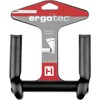 ergotec Unisex – Erwachsene Bar-Ends Evo-1 / Aluminium AL6061-T6, Schwarz,