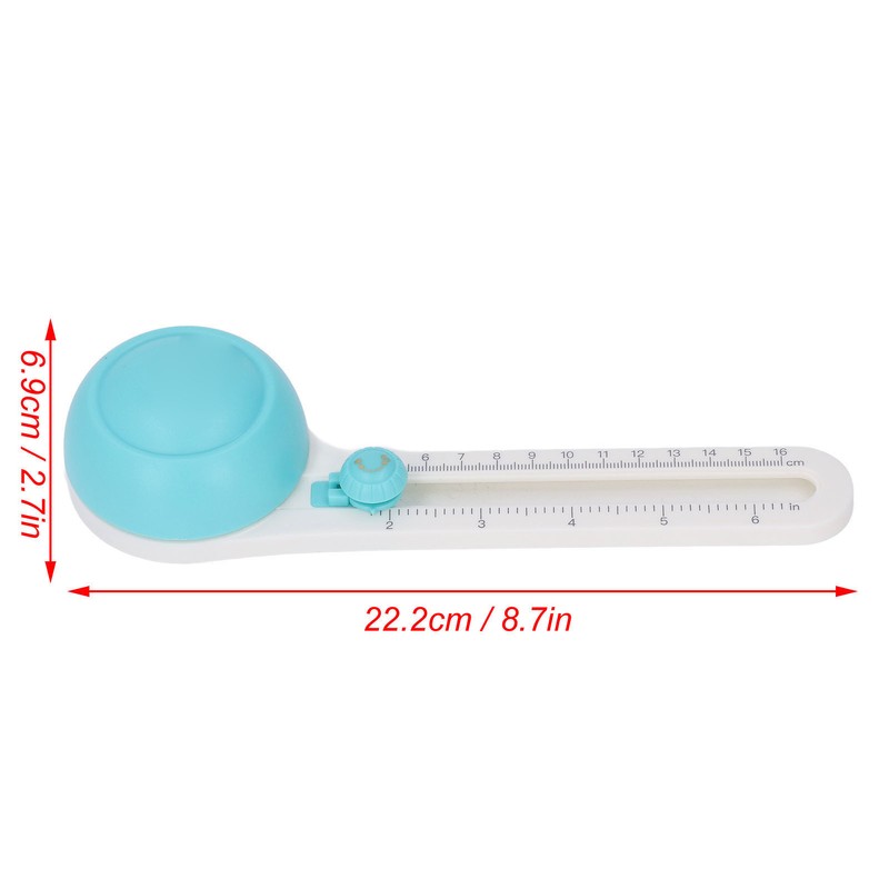 Circular Paper Cutter 360 Degree Rotation Clear Scale Slide Adjustment