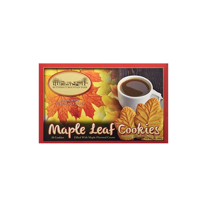 Butternut Mountain Farm Maple Leaf Cookies, 14oz