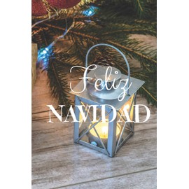 Feliz Navidad: Para Regalo Familiar Diario, Cuaderno, diario, De Escritura, 6 "x9" Páginas Alineadas, 120 Páginas