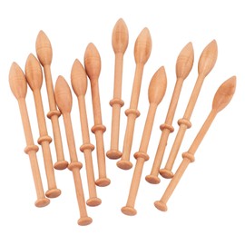 12pcs Wooden Lace Bobbin Professional Lace Robbin Weaving Tools for Hand Knitting DIY Tools Sweaters Hats Scarves Gloves Socks Shoes