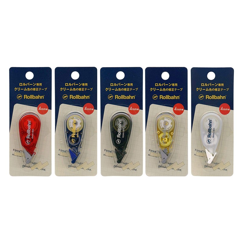 Rolburn Correction Tape Cream 0.16 inch (4 mm) Width [White]