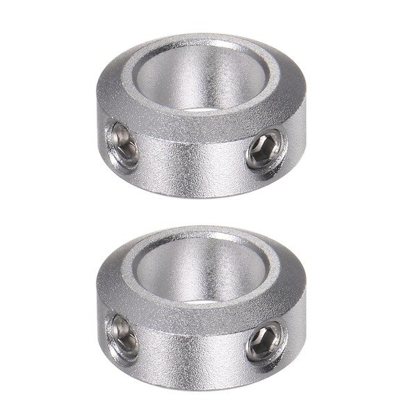 QUARKZMAN 2-Piece Shaft Collar 12 mm Bore Aluminium Alloy Set