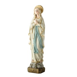 PlentifulHome 15'' Bleesed Virgin Mary Statue - Religious Praying Virgin Mary Statue and Religious Gift, Decoration Home Madonna Figurine
