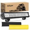 Nilight LED Light Bar with Amber/Black Covers 20Inch 126W Spot