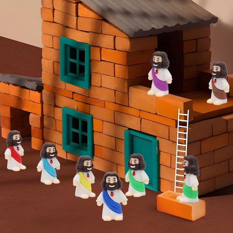 100 Pack Mini Jesus Figurines Bulk Little Jesus Figures Toys