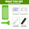 100 Pack Lip Balm Tubes with Filling Tray,Spatula & Stickers