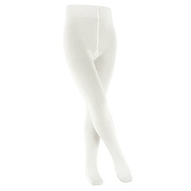 FALKE Unisex Children's Family Tights Breathable Sustainable Organic Cotton Opaque with Comfort Waistband Non-Slip Durable Flat Seam for Pressure-free Toe Pack of 1, White (off-white 2040) new -