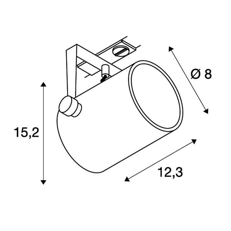 SLV Euro Track Spot QPAR51 25W with 1P Adaptor Light