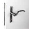 Gedotec Handle Set Wrought Iron Door Fitting Antique Black Door