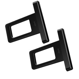 Seat Belt Buckle, Canceller, Block for Cars, Convenient, Comfortable, General Purpose, Car Accessories, Convenient Goods, Seat Belt, Auxiliary Belt (Black, 2)