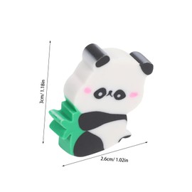 Operitacx 50pcs Cartoon Panda Erasers for Adorable Animal Shaped Erasers for School Supplies Office and Study Use