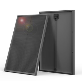 FivstaSola 30W 12V Solar Panel Designed for 12V Off Grid System，High-Efficiency Monocrystalline 12V PV Module, Black Border