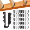 36 Pcs 2"x 8" Joist Hanger,Q235B Steel Face Mount Joist