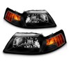 AmeriLite for 1999-2004 Ford Mustang New Edge Clear Black Replacement