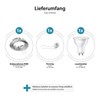 ledscom.de FERE Recessed Ceiling Spotlight Fitting Frame Chrome Matt Swivelling
