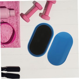 Kisangel 2pcs Core Exercise Sliders Fitness Discs for Muscle Training and Coordination for Aerobic Workouts and Rapid Fitness Routines Blue Color