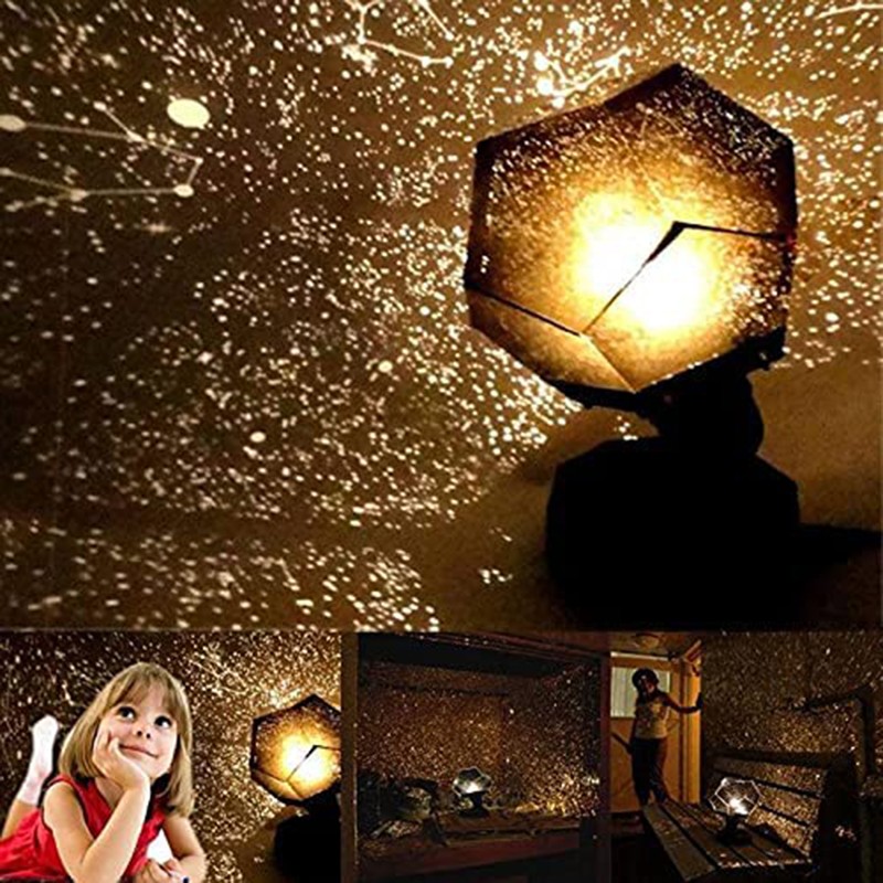 Star Sky Projection Lamp USB Projector Night Light 3D Bedside
