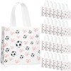 Sweetude 24 Pcs Soccer Non Woven Sports Party Favor Bags