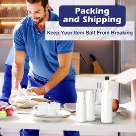 Fuxury Packing Paper Sheets for Moving 100 Sheets with Fragile Stickers,12x12 Inch Small Plain Wrapping Paper for Shipping Moving, Suit for china/Vase/Glass/Plates Protecting, Box Filler