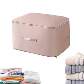 Ultra Space Saving Self Compression Organizer,Dustproof And Moisture-Proof Compression Storage Bag For King/Queen Comforters, Pillows, Bedding/Quilt, Blanket, Duvet (PINK, X-Large)