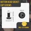 DTGN M6-1x10mm Button Head Socket Cap Screws - 25Pack -