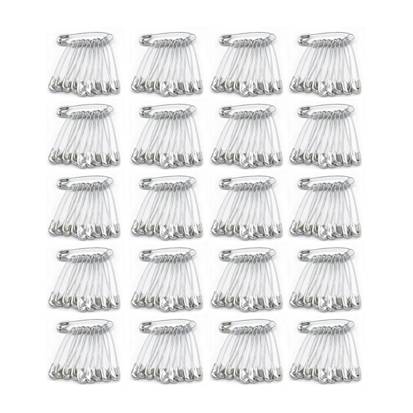 200 Safety Pins, 38mm large Safety Pins Strong, Essential for