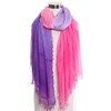 ScarvesMe Two Tone Watercolor Wash Print Scarf (Pink)