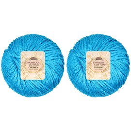 JubileeYarn Bamboo Cotton Yarn Chunky 100g/ball - Clear Water - per 2 balls