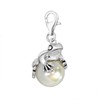 Quiges Silver Plated Animals Charm Pendant with Lobster Clasp for